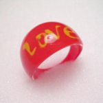 Bague fantaisie en résine